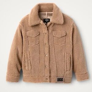 Ugg Camel Frankie Sherpa Trucker Jacket Women’s Large